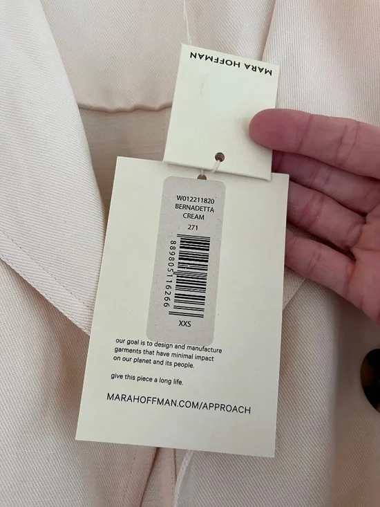 NWT Mara Hoffman Bernadetta Linen Tencel Coat in XXS - Picture 2 of 7